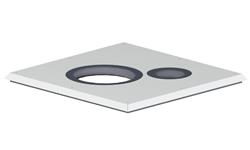 Mini-Delta Dakbeschotplaat type  H 50-59° luchtdicht, zonder riool thumbnail