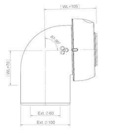 EasySafe Elbow PP Concentric 60/100 90° thumbnail