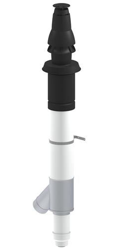 Roof terminal Skyline Combi PP Concentric 60/100 125 Black thumbnail