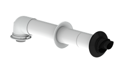 Wall terminal + Elbow PP 60/100 thumbnail