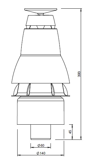 Skyline Top PP 60 for Chimney pot 140 thumbnail