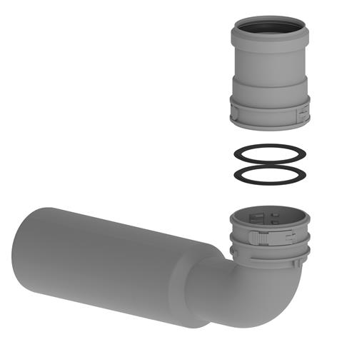Burgerhout Miniflex Koppelset bocht 90°