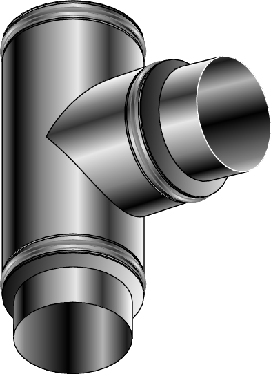 Burgerhout DP25 T-stuk