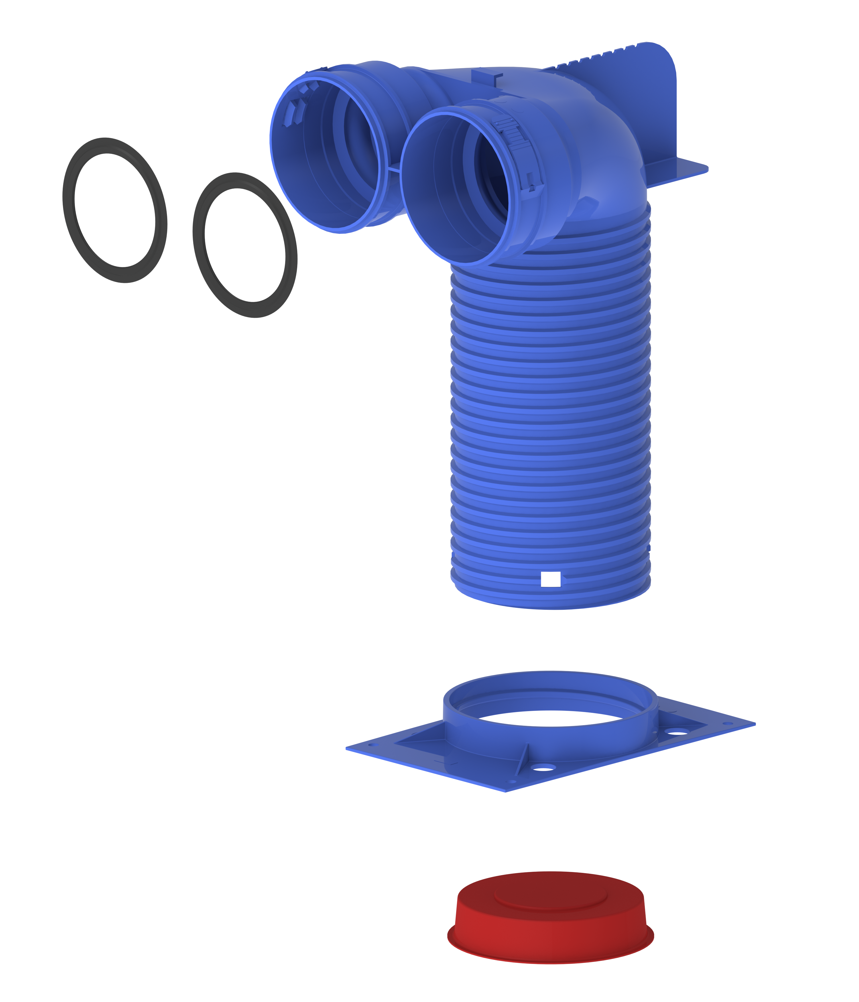 Hybalans+ Ventielaansluiting 117 2x92 90°