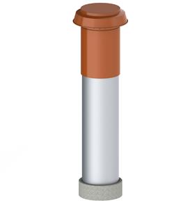 Roof terminal Ventilation Isolated 160 L=1000 Terra thumbnail