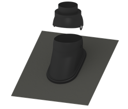 FX Easy Pitched Roof Flashing 160 Black thumbnail