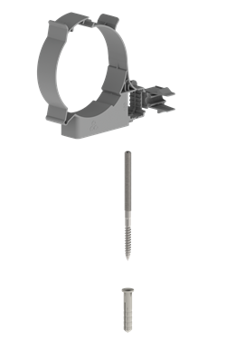Burgerhout Twinline Bracket PP 100 Gray thumbnail