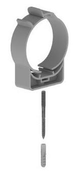 Twinline Wall bracket PP 60 gray thumbnail