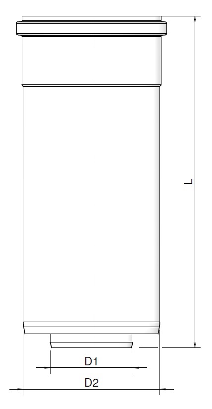 TwinSafe Extension PP Concentric 100/150 L=1000 thumbnail