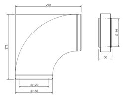 EasyAir Elbow EPS 125 90° thumbnail